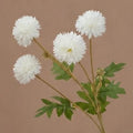 Bouquet de 4 fleurs artificielles en soie polyester, pissenlit et chrysanthème, 55 cm, décoration intérieure et extérieure