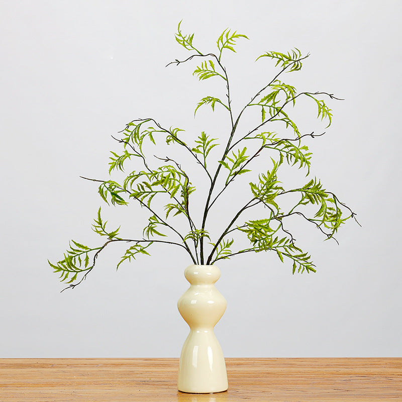 Plante Artificielle Feuillage Persan, Tige Unique de 116 cm, Décoration Intérieure Élégante