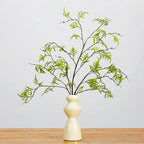 Plante Artificielle Feuillage Persan, Tige Unique de 116 cm, Décoration Intérieure Élégante