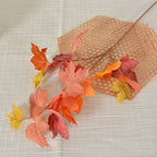 Feuille d'érable artificielle, 70 cm, décoration intérieure élégante pour Noël, mariage et boutique