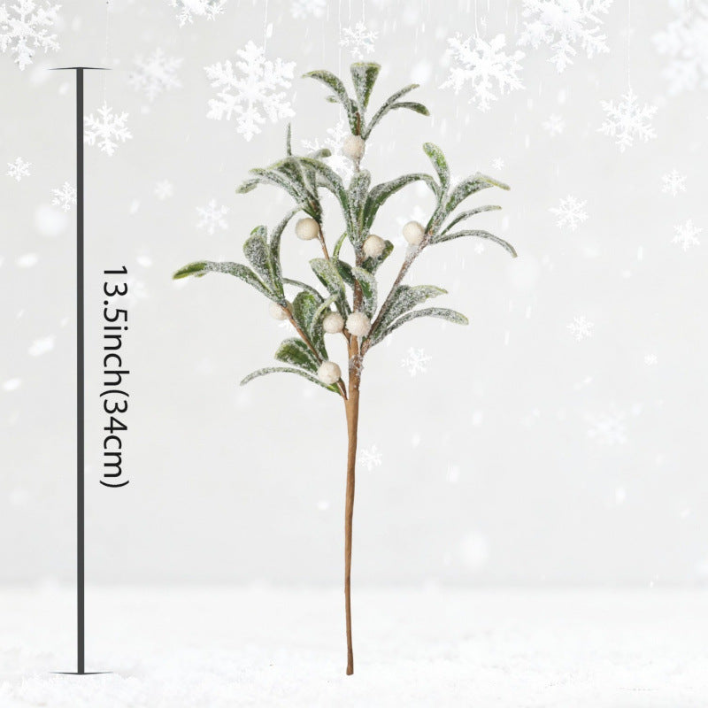 Branche d'olivier artificielle, décoration de Noël, mariage, fêtes, 34 cm, plastique, style nordique, ins