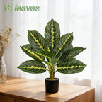 Plante artificielle de Ravenale, 43 cm, 12 feuilles, décoration intérieure et extérieure