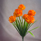 Bouquet de chrysanthèmes globulaires artificiels, 6 têtes, 45 cm, décoration intérieure élégante, mariage, hôtel, bureau