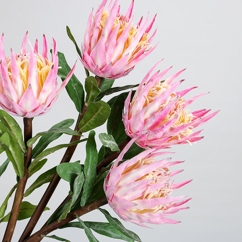 Fleur artificielle unique Protea rose glacé, longueur 56 cm, décoration intérieure, mariage, événements