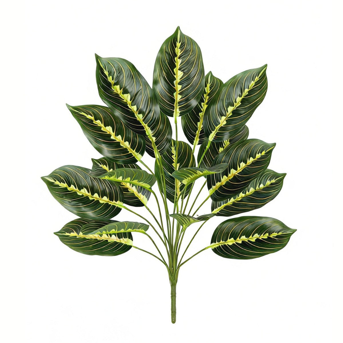 Plante artificielle Maranta, 43 cm, décoration intérieure élégante pour maison, bureau ou événements