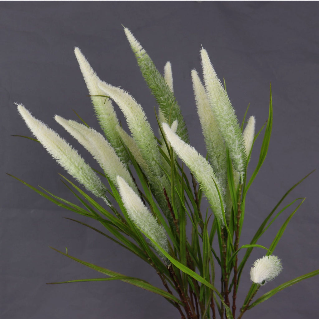 Branche de roseaux artificiels en tissu soyeux, 101 cm, décoration intérieure et extérieure, mariage, événement
