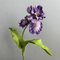 Fleur artificielle Iris en PU, tige unique de 64 cm, décoration élégante pour mariage, maison et extérieur