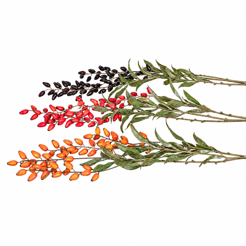 Plante Artificielle de Baies de Goji, 85 cm, Décoration Élégante pour Maison, Mariage ou Espace Commercial