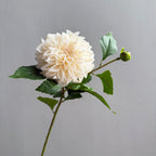 Fleurs artificielles Dahlias et Marguerites, 66 cm, tissu soyeux, décoration intérieure, chic et élégant