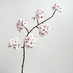 Bouquet artificiel de poirier en fleurs, 6 têtes, 92 cm, soie, décoration élégante pour mariage, terrasse, intérieur