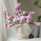 67cm Bourgeons de magnolia artificiels Real Touch Tige