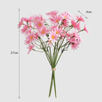 Tiges de pâquerettes artificielles 27 cm en soie – Pour mariage, loisirs créatifs et décoration florale