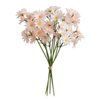 Tiges de pâquerettes artificielles 27 cm en soie – Pour mariage, loisirs créatifs et décoration florale