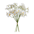 Tiges de pâquerettes artificielles 27 cm en soie – Pour mariage, loisirs créatifs et décoration florale