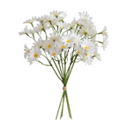 Tiges de pâquerettes artificielles 27 cm en soie – Pour mariage, loisirs créatifs et décoration florale