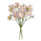 Tiges de pâquerettes artificielles 27 cm en soie – Pour mariage, loisirs créatifs et décoration florale