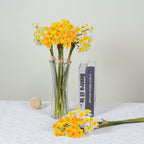 Tiges de narcisses artificiels au toucher réaliste – Fleurs décoratives ultra-réalistes