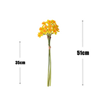 Tiges de narcisses artificiels au toucher réaliste – Fleurs décoratives ultra-réalistes