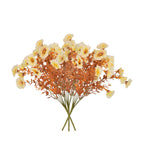 Fleurs et Plantes Artificielles d’Automne pour l’Extérieur - Ipomées en Soie avec Eucalyptus, Réalistes et Résistantes aux UV