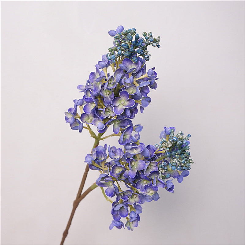 Branche Artificielle Lilas 64cm Tige de Fleur Fausse Real Touch Violet - Pour Composition Florale, Bouquet Mariage ou Décoration Maison