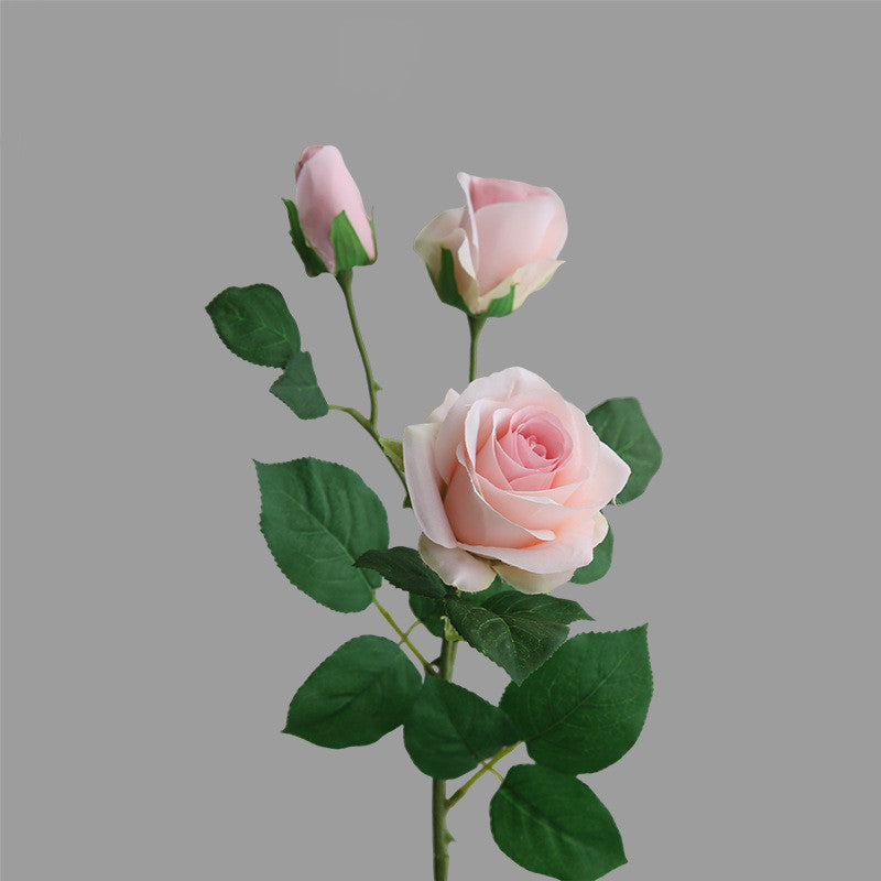 55 cm Fleur artificielle Rose Alice à 3 têtes Pour décoration intérieure, bouquets de mariage et centres de table
