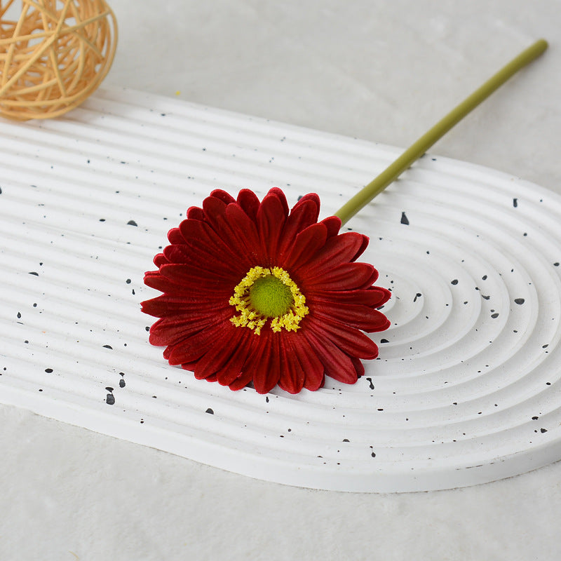 30 cm Gérbera artificielle - Fleur artificielle à texture PU tactile