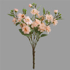 45 cm Fleur artificielle de camélia en soie – Groupe de 5 tiges