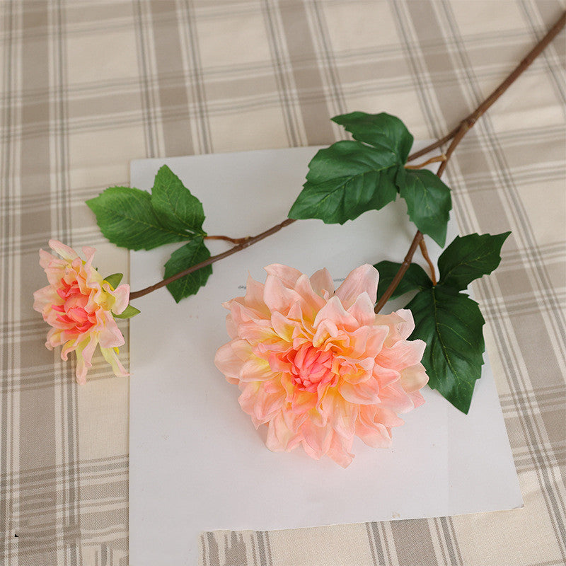 62 cm Dahlias artificielles Tiges – Pour bouquets de mariage, décoration intérieure, centres de table et arrangements floraux de table