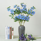 3 Tiges de Clématites Artificielles - Décoration Élégante pour Mariage et Intérieur
