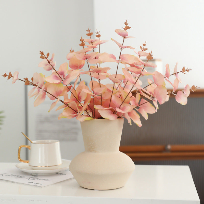33 cm Eucalyptus d'automne simulé plantes pour la décoration de mariage à domicile d'automne