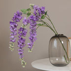 4 Branches de Glycine Artificielle Longue 109 cm – Fleurs Suspendues Haut de Gamme – Ambiance Bohème Chic pour Mariage et Réception – Prix Grossiste