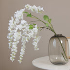 4 Branches de Glycine Artificielle Longue 109 cm – Fleurs Suspendues Haut de Gamme – Ambiance Bohème Chic pour Mariage et Réception – Prix Grossiste