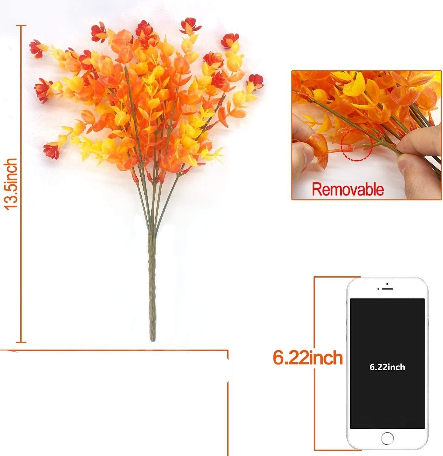 Buis Artificiel en Lot (1, 8 ou 20), 34cm, Buisson Touffu Résistant UV pour Extérieur, Faux Feuillage Réaliste, Idéal Jardin, Balcon, Jardinière