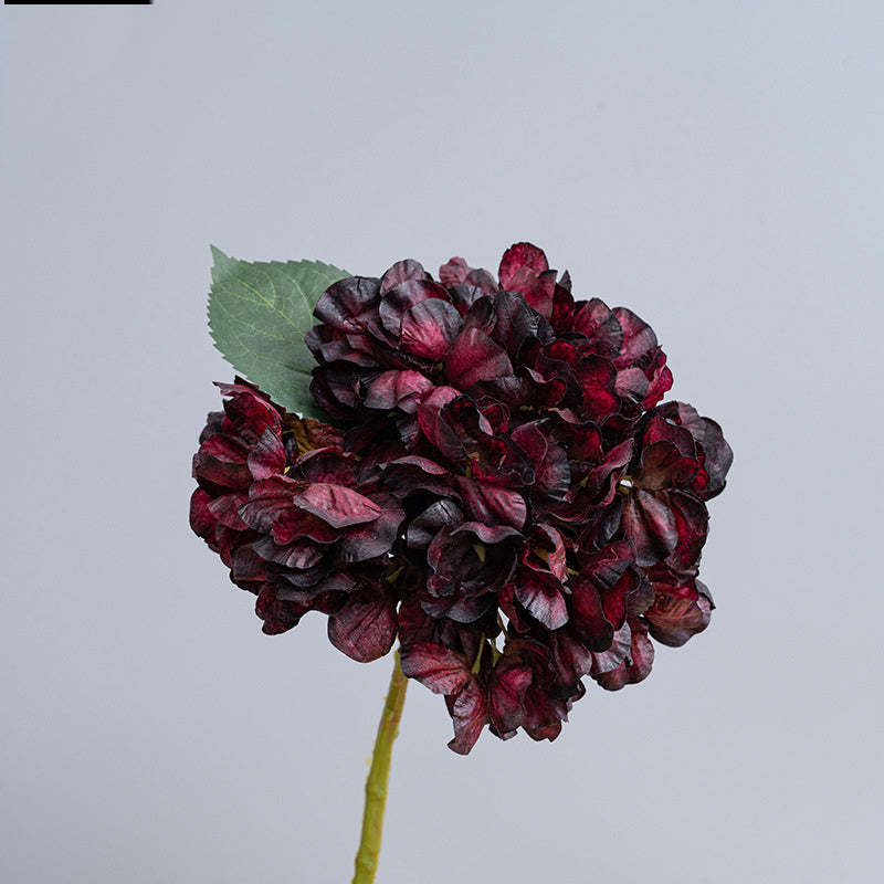 Hortensias Artificiels Vintage 35 cm, Lot de Fleurs d'Automne-Hiver Effet Séché, pour Décoration d'Intérieur, Cheminée, Bouquet, Ambiance Chaleureuse