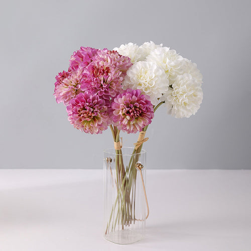 Bouquet de Chrysanthèmes Artificiels 40 cm, Fleurs en Soie de Qualité, Style Champêtre et Vintage, Décoration Maison, Mariage, Vente en Gros