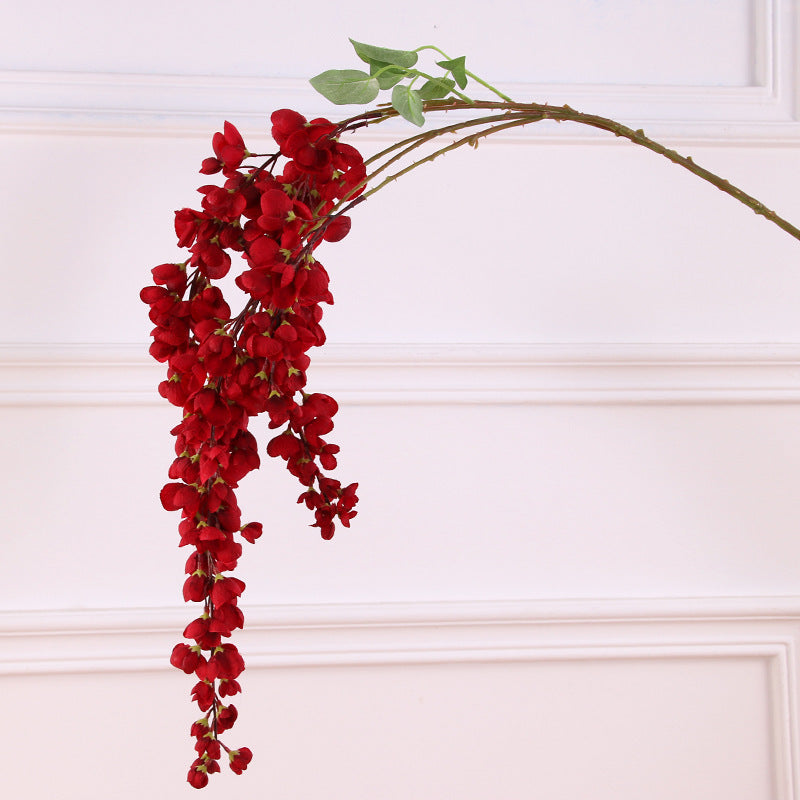 4 Branches de Glycine Artificielle Longue 109 cm – Fleurs Suspendues Haut de Gamme – Ambiance Bohème Chic pour Mariage et Réception – Prix Grossiste
