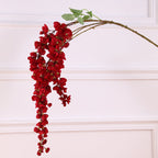 4 Branches de Glycine Artificielle Longue 109 cm – Fleurs Suspendues Haut de Gamme – Ambiance Bohème Chic pour Mariage et Réception – Prix Grossiste