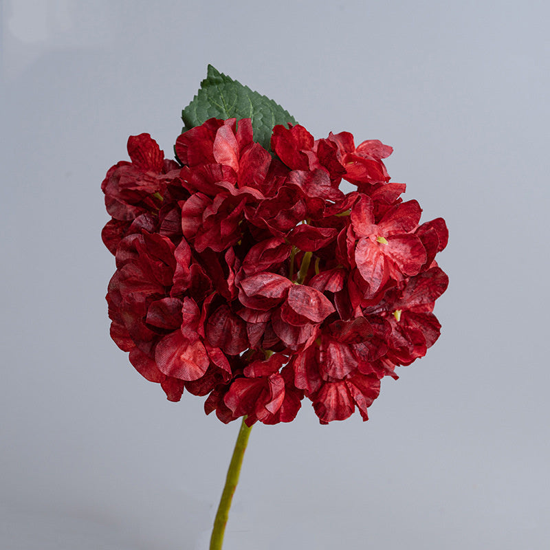 Hortensias Artificiels Vintage 35 cm, Lot de Fleurs d'Automne-Hiver Effet Séché, pour Décoration d'Intérieur, Cheminée, Bouquet, Ambiance Chaleureuse