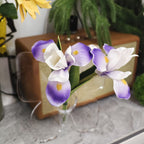 33 cm 2 Tiges d'iris artificielles pour la décoration de mariage à domicile
