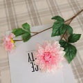 Tiges de dahlias artificiels 62 cm – Pour bouquets de mariage, décoration intérieure et arrangements floraux