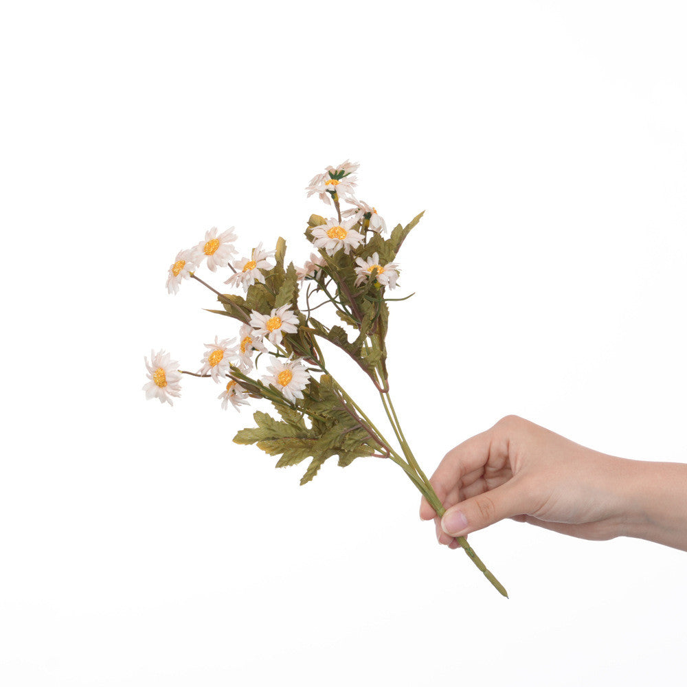 Petit bouquet de chrysanthèmes artificielles 30cm - Réaliste et élégant - Idéal pour décoration automne-hiver