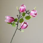67cm Bourgeons de magnolia artificiels Real Touch Tige