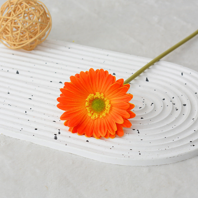 30 cm Gérbera artificielle - Fleur artificielle à texture PU tactile