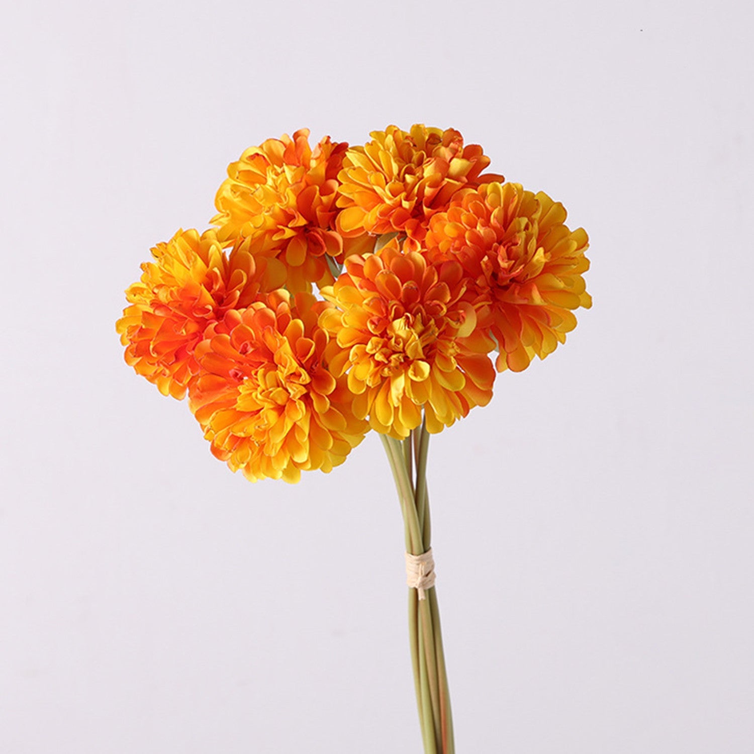 Bouquet de Chrysanthèmes Artificiels 40 cm, Fleurs en Soie de Qualité, Style Champêtre et Vintage, Décoration Maison, Mariage, Vente en Gros