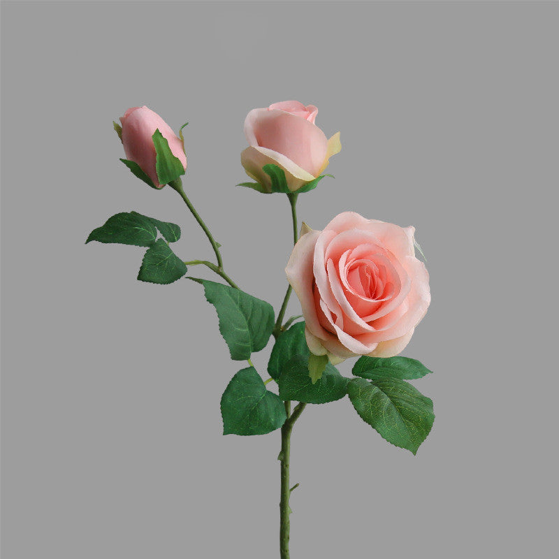 55 cm Fleur artificielle Rose Alice à 3 têtes Pour décoration intérieure, bouquets de mariage et centres de table