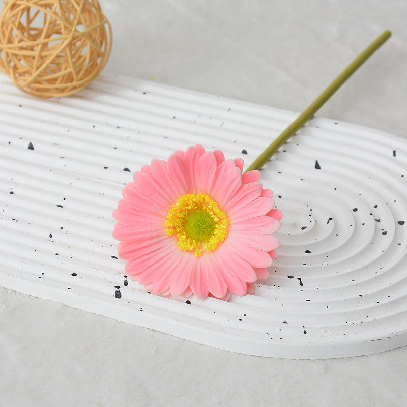30 cm Gérbera artificielle - Fleur artificielle à texture PU tactile