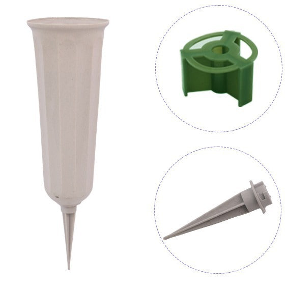 Pot à fleurs de cimetière avec supports à fleurs pour inserts de vase décorer les tombes à la Fête de la Toussaint