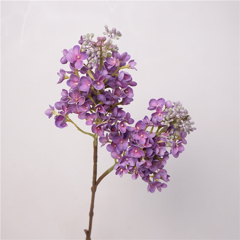 Branche Artificielle Lilas 64cm Tige de Fleur Fausse Real Touch Violet - Pour Composition Florale, Bouquet Mariage ou Décoration Maison