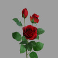Rose Alice artificielle 55 cm à 3 têtes – Pour décoration intérieure, mariage et centre de table