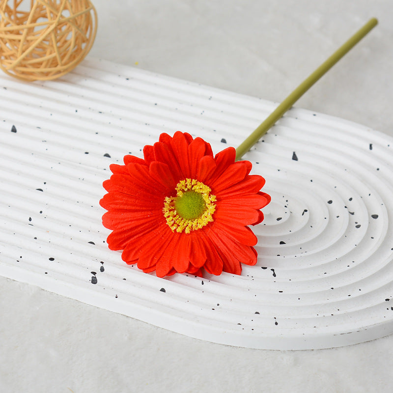 30 cm Gérbera artificielle - Fleur artificielle à texture PU tactile